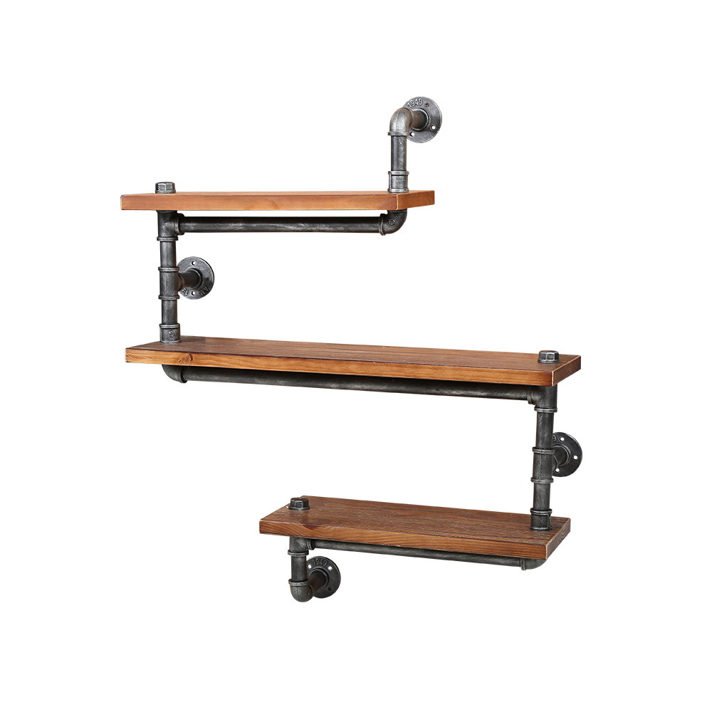 Artiss IONA 3-Tier Floating DIY Pipe Shelf