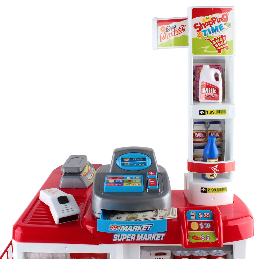 Keezi Kids 24-Piece Supermarket Role Play Playset - Image 3