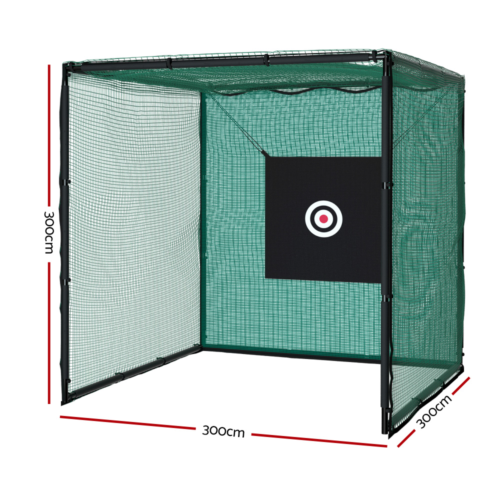 Everfit 3m Golf Practice Net with Steel Frame Baseball Training - Image 2