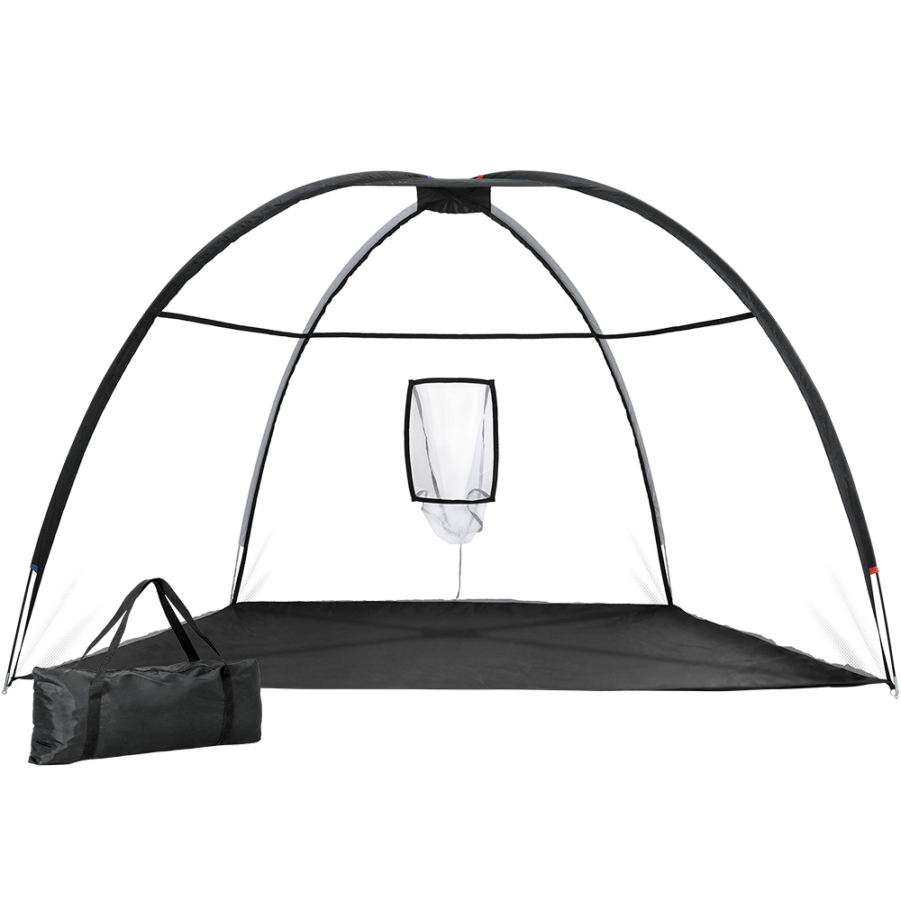 Everfit 3.5m Golf Practice Net Portable Training Tent Black