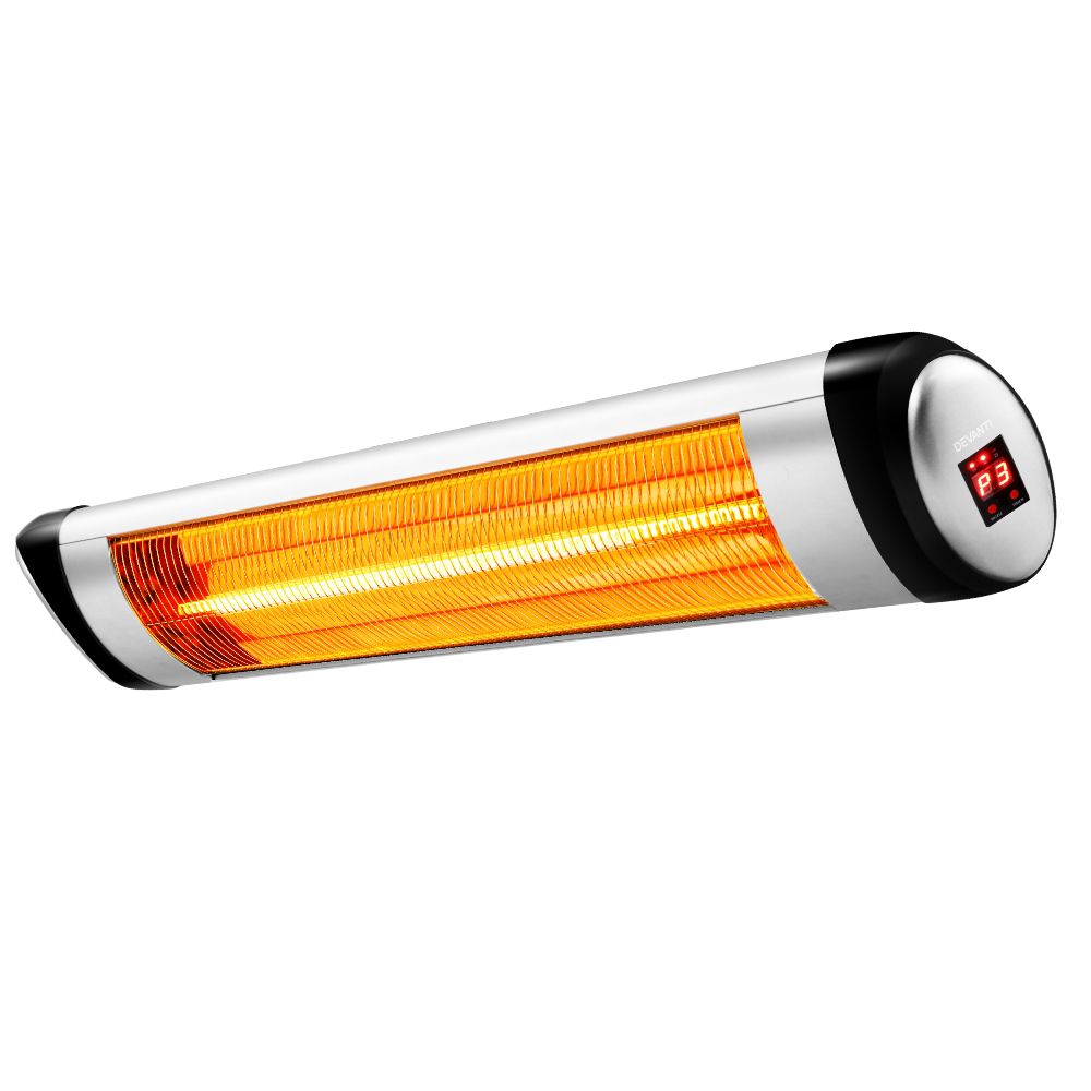 Devanti 1500W Electric Radiant Strip Heater Outdoor Indoor Warmth