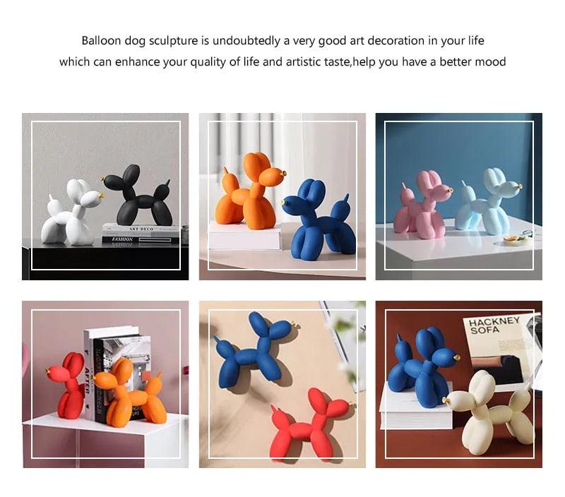 Small Resin Gold Colour Nordic Balloon Dog Home and Office Decor - Image 3