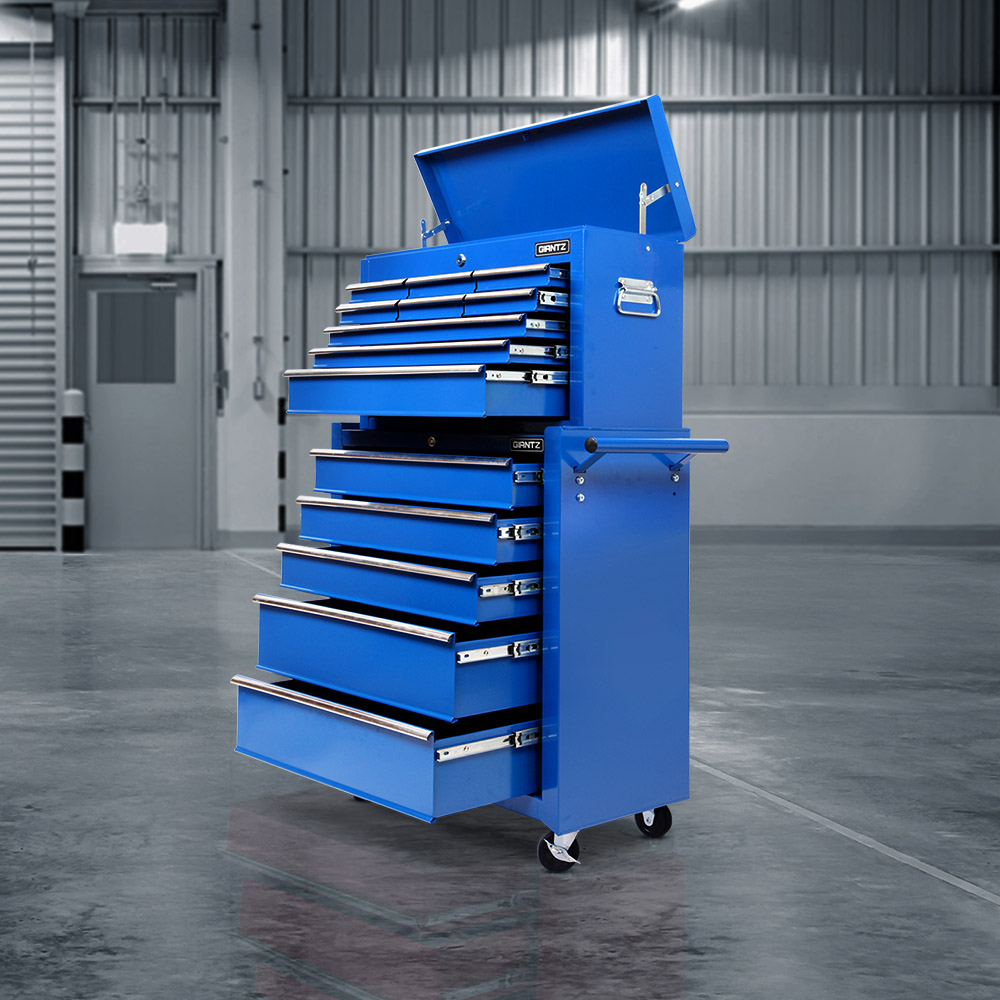 Giantz 14 Drawer Tool Cabinet Blue