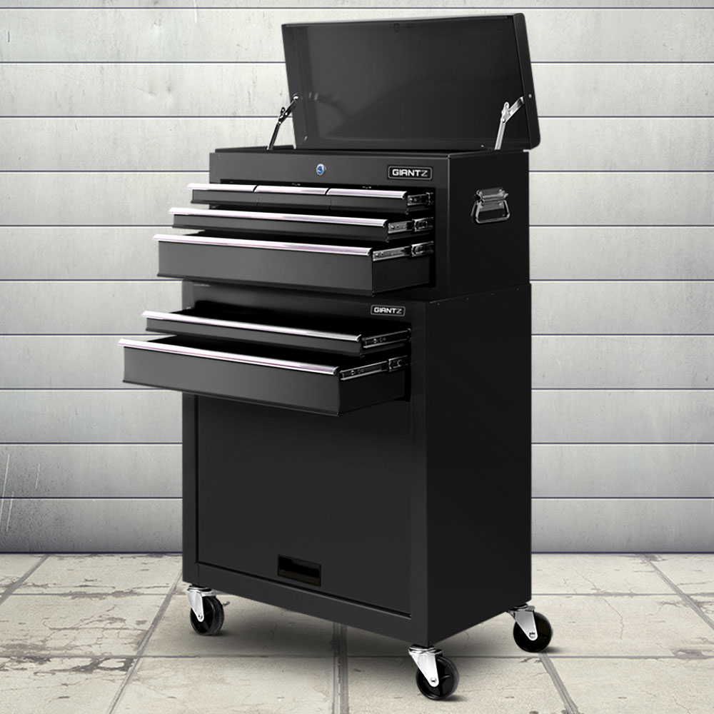 Giantz 7 Drawer Tool Cabinet Black
