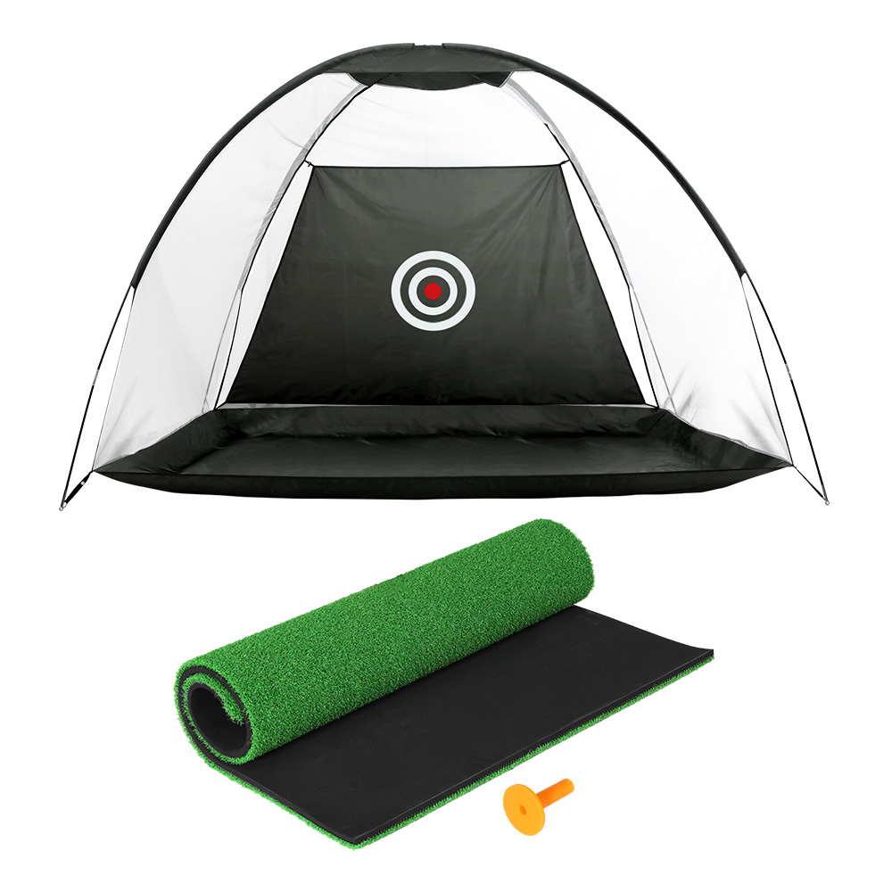 Everfit 3M Golf Practice Net and Training Mat Black - Image 3