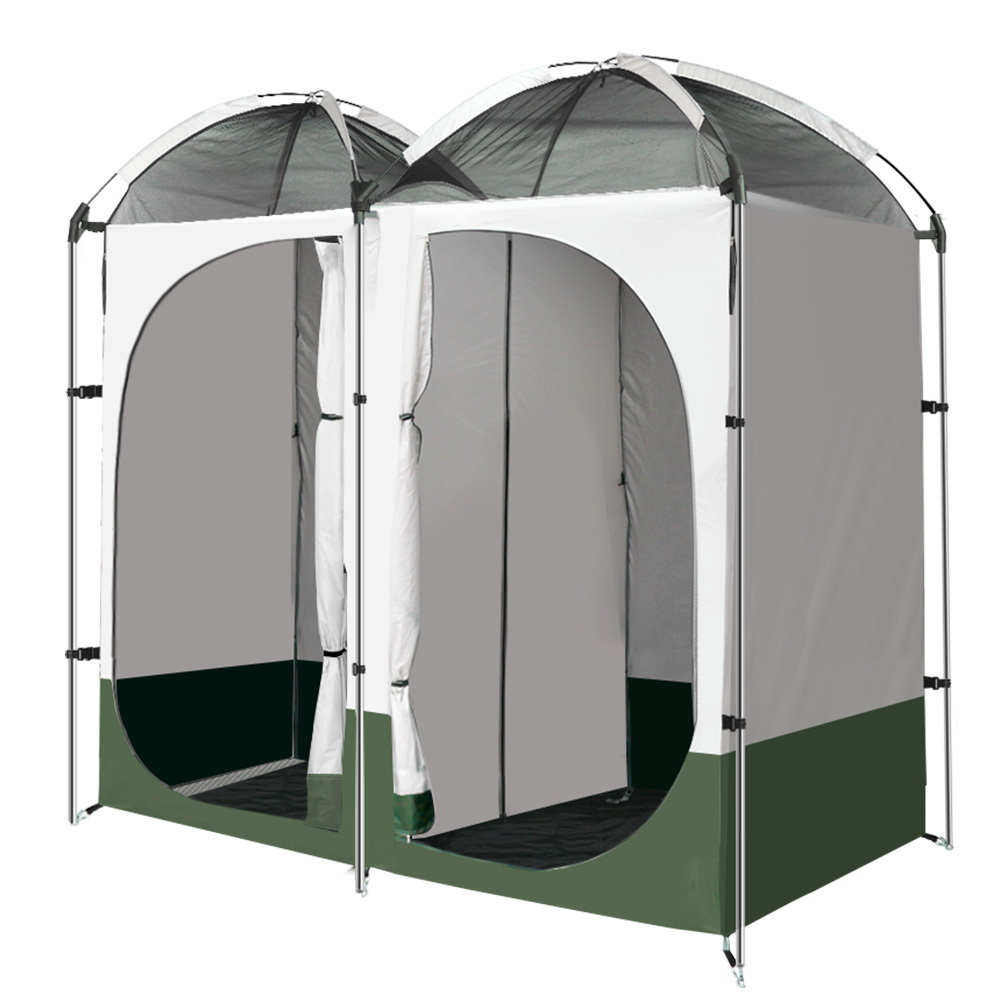 Weisshorn Double Camping Shower Toilet Tent - Image 3