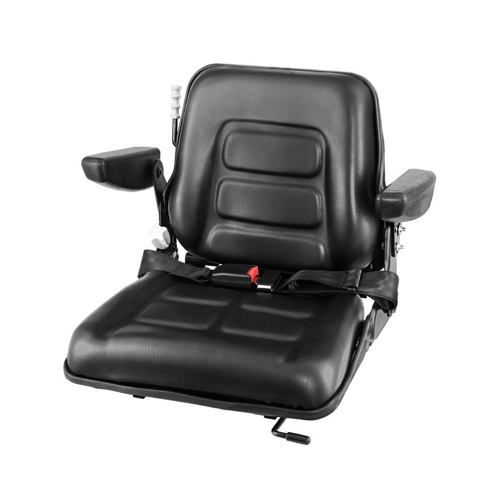 Giantz Universal Suspension Tractor Seat with Armrest Machinery Chair