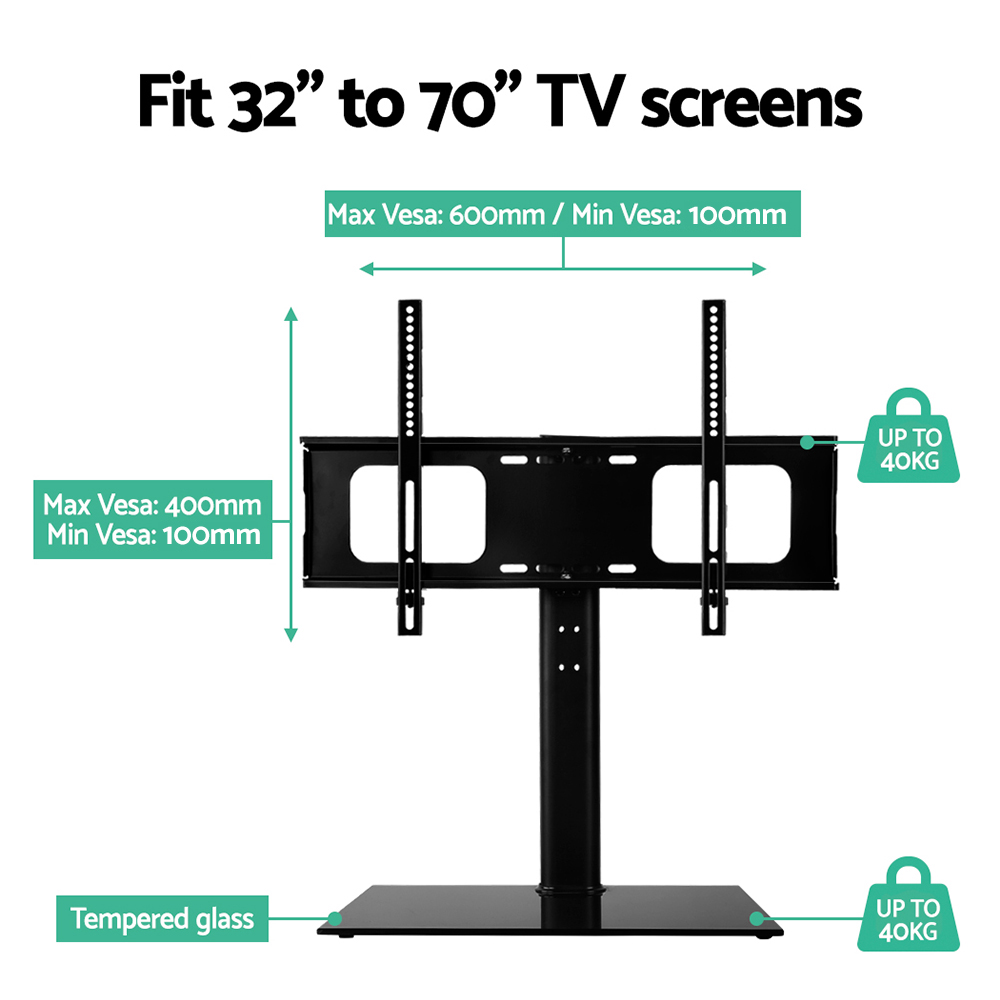 Artiss Swivel Desktop TV Stand Mount (32"-70") - Image 6