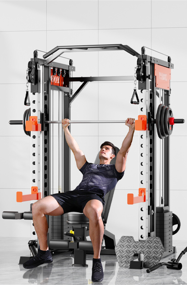 SmartFit M1 Max 130kg Pin-Loaded Multi-Functional Training Smith Machine Home Gym Power Rack - Image 5