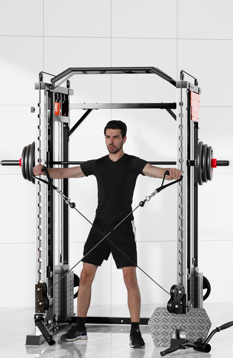 SmartFit M1 Max 130kg Pin-Loaded Multi-Functional Training Smith Machine Home Gym Power Rack - Image 9