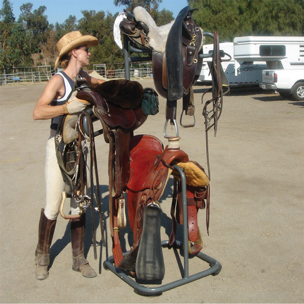 Samland Heavy Duty Three Tier Rotatable Saddle Stand - Image 4