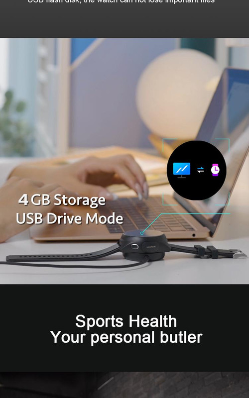 2-in-1 Smartwatch Earphones and Charging Dock Titanium Grey - Image 11