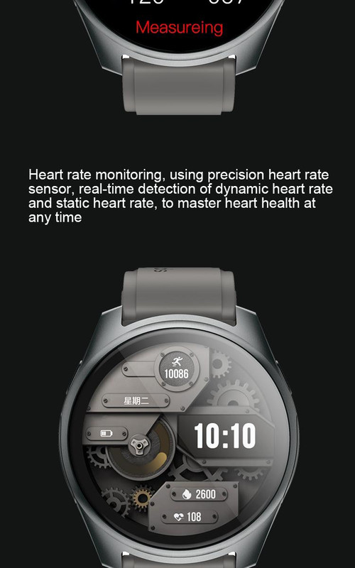 2-in-1 Smartwatch Earphones and Charging Dock Titanium Grey - Image 13