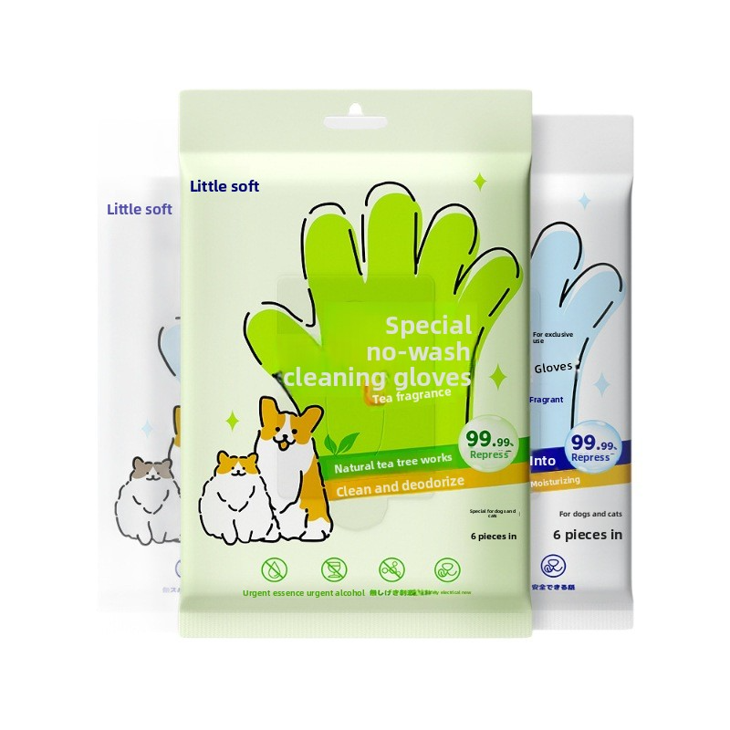 Pet Cleaning Gloves for Dog Bathing 2 Packs - Image 4