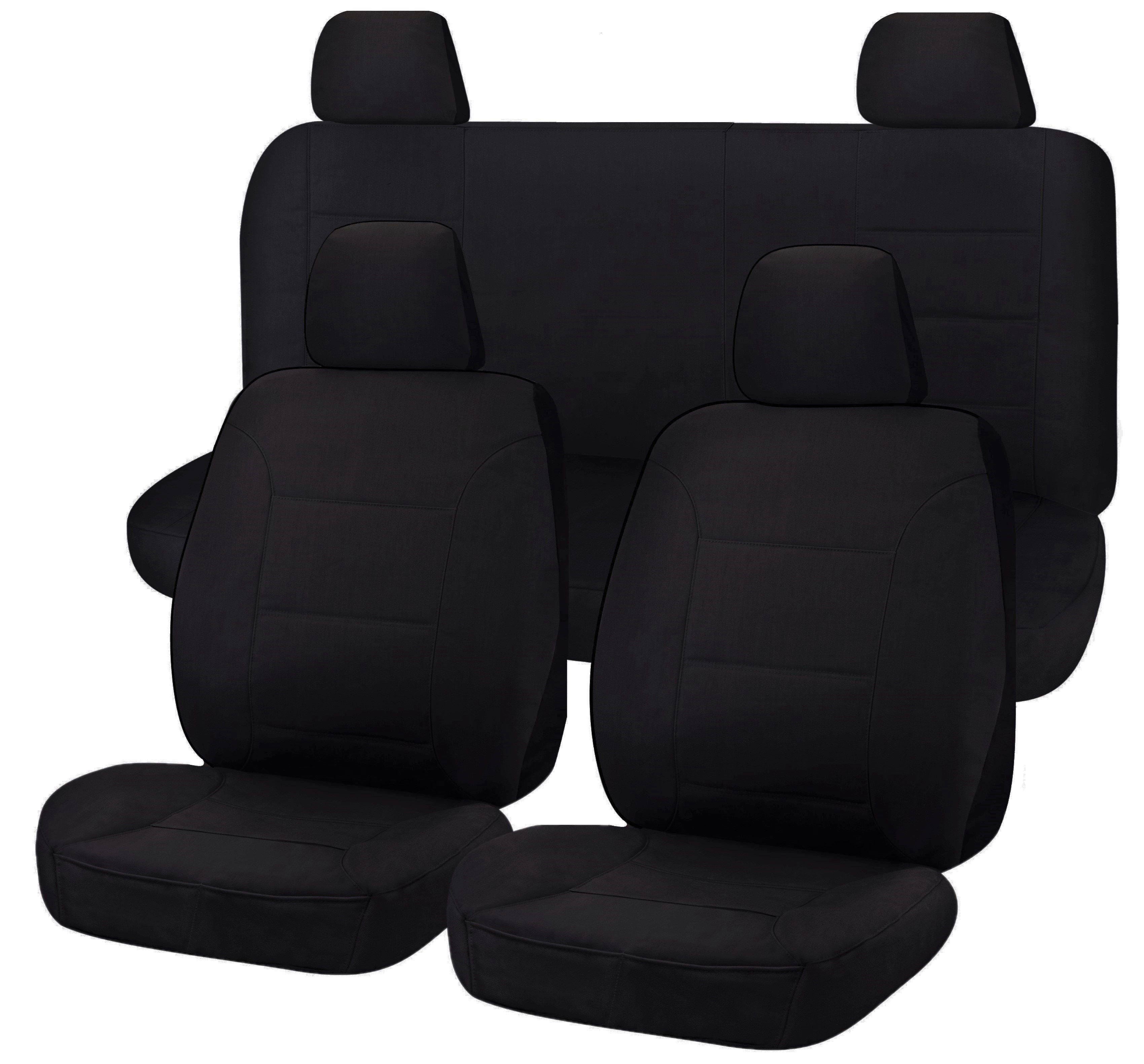 All Terrain Seat Covers for Nissan Navara D40 Dual Cab (Black)