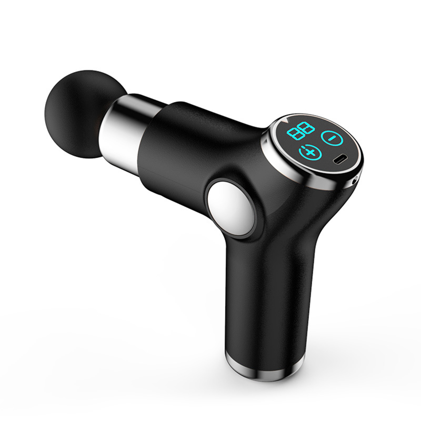 FitSmart Black LCD Display Mini Vibration Therapy Massage Device