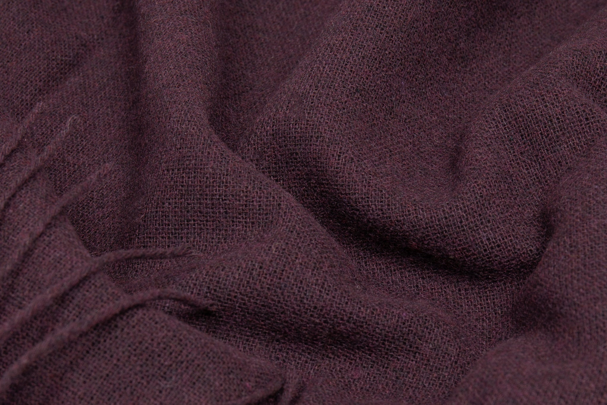 Paddington Throw Fine Wool Blend Plum - Image 2