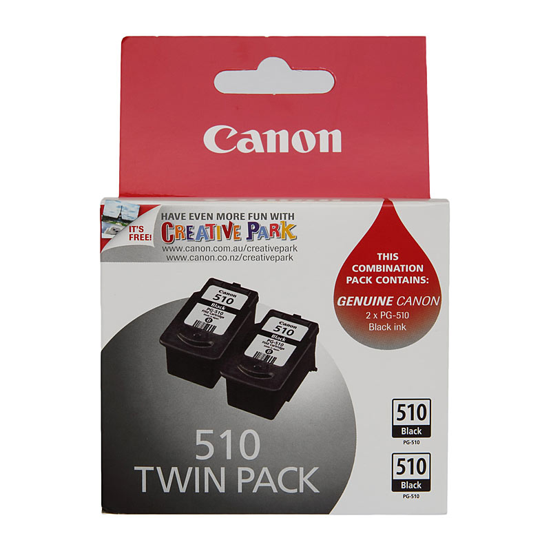 CANON PG510 Black Ink Cartridge Twin Pack