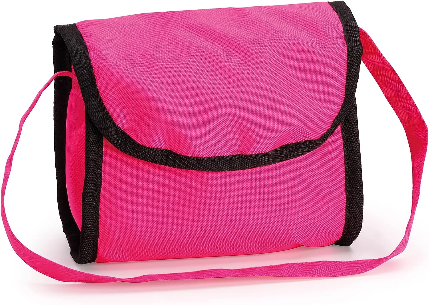 Foldable Kids Dolls Pram with Shoulder Bag - Pink - Image 3