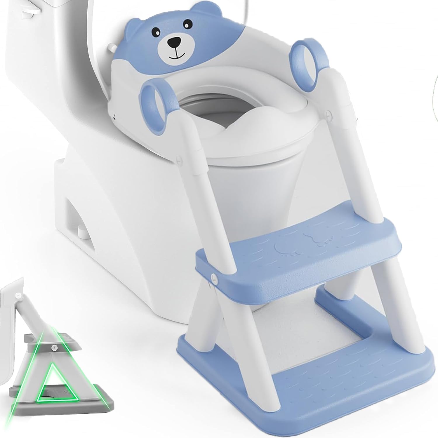 Kids Potty Training Seat Ladder - Blue