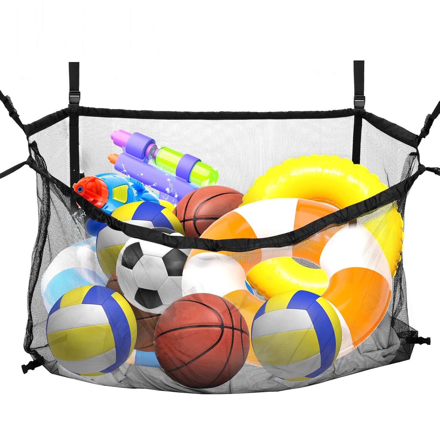 145x145cm Heavy Duty Pool Toy Storage Net Bag