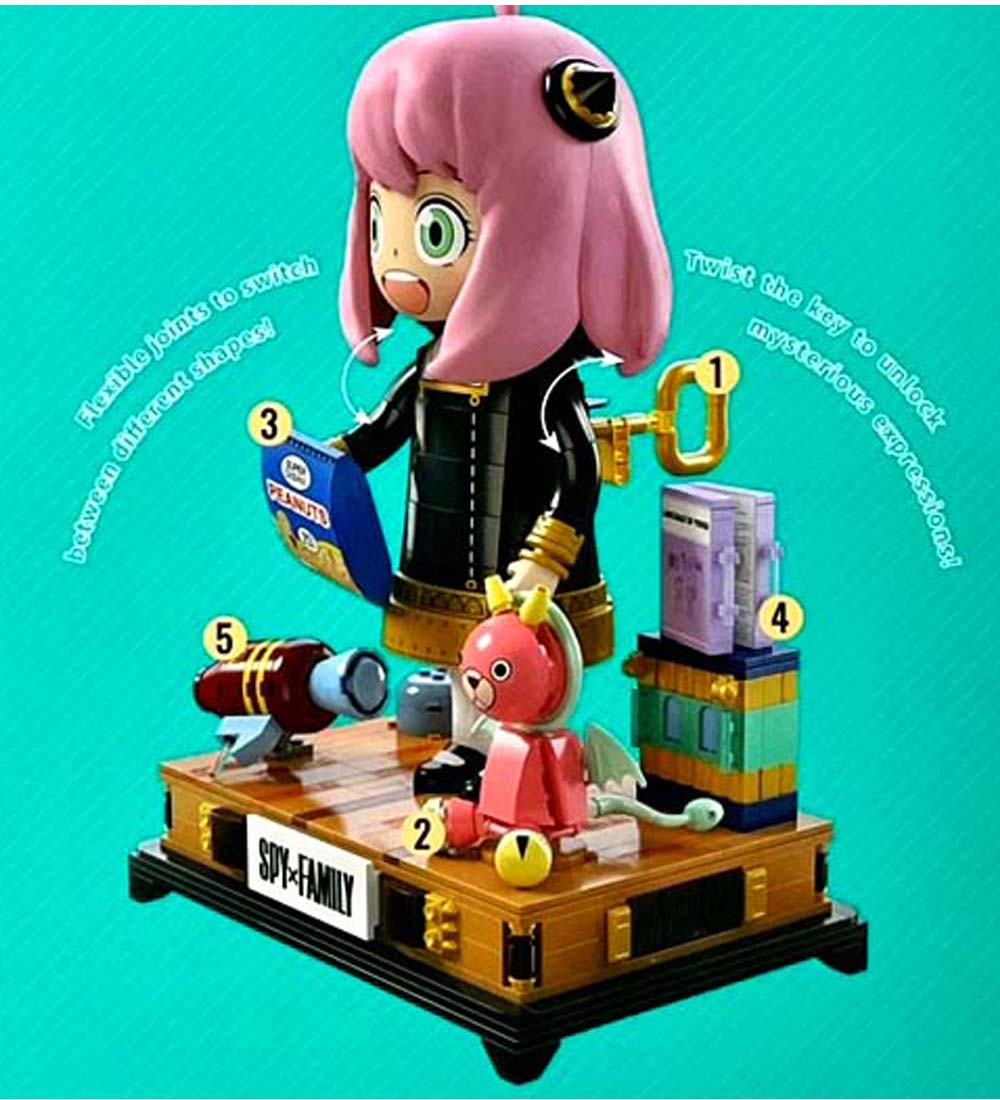 Kalos 31cm Anya Forger Face Changing Figure Spy X Family - Image 4