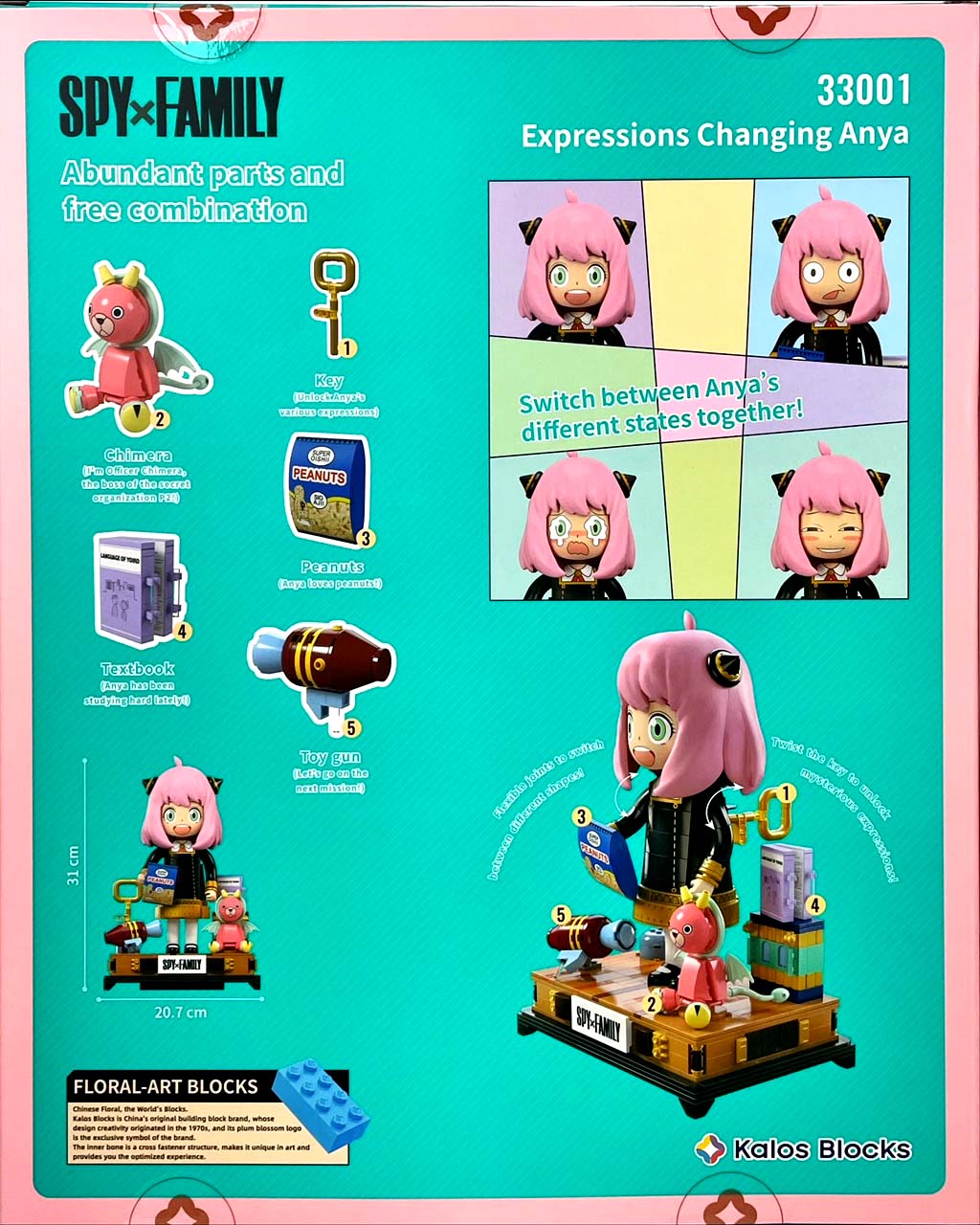 Kalos 31cm Anya Forger Face Changing Figure Spy X Family - Image 7