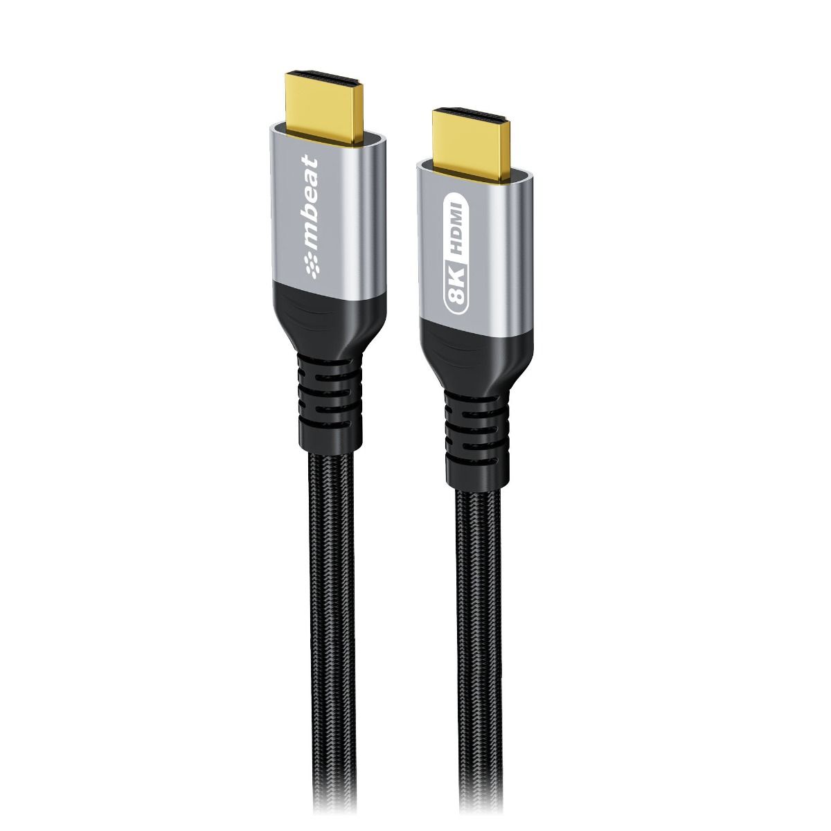 mbeat Tough Link 3m Certified 8K HDMI Cable in Space Grey