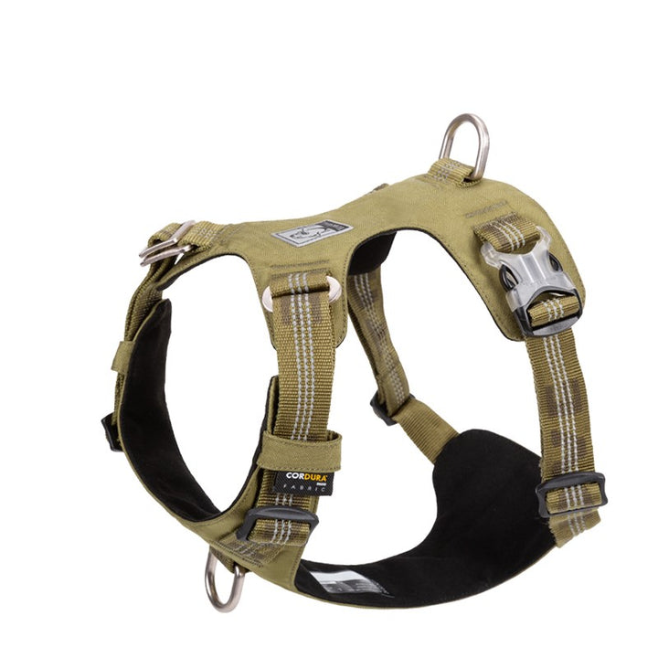 Lightweight 3M Reflective Dog Harness Army Green Double Extra Small