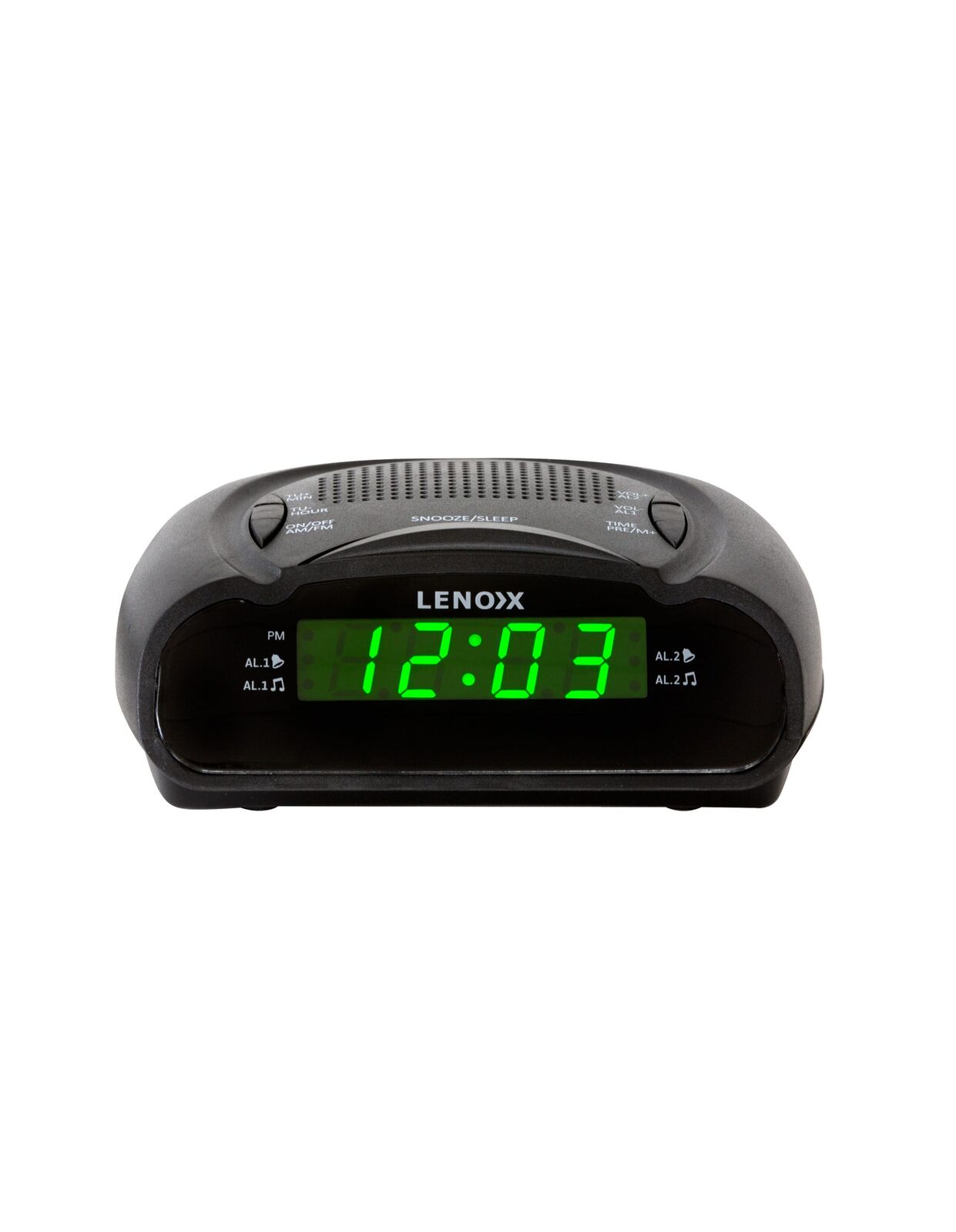 AM/FM Alarm Clock Radio with Green LED Display