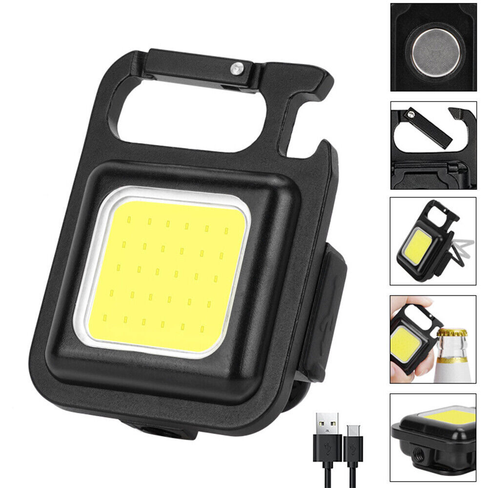 Mini Waterproof Rechargeable LED Keychain Flashlight
