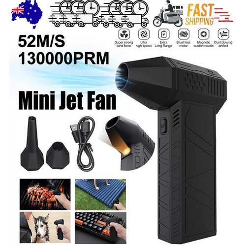 High-Speed 130,000 RPM Portable Turbo Mini Jet Fan Blower