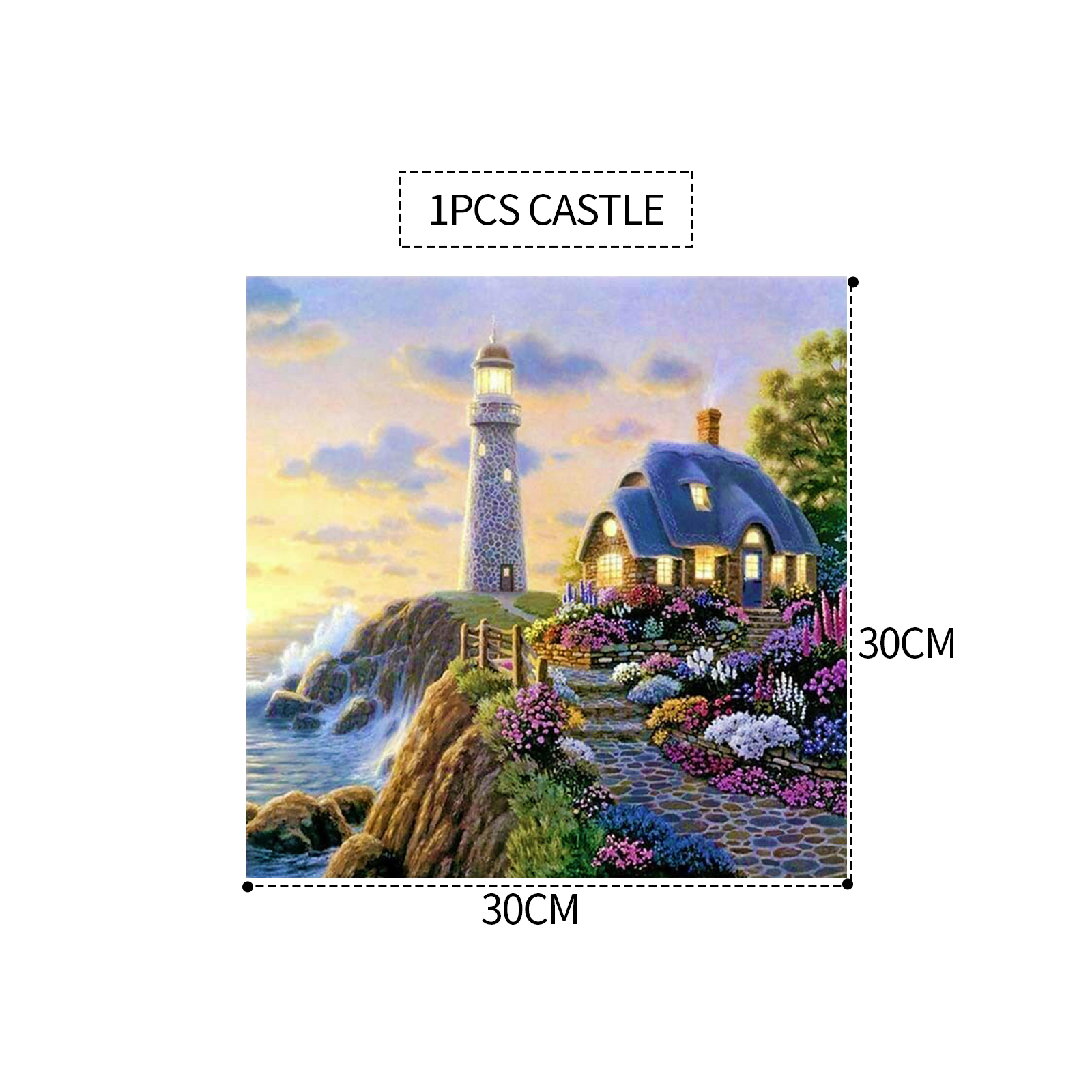 1PCS 5D Diamond Painting Kits Diamond Glue Art Kit Paint for Adults Kids DIY Gift 30x30cm - Image 6