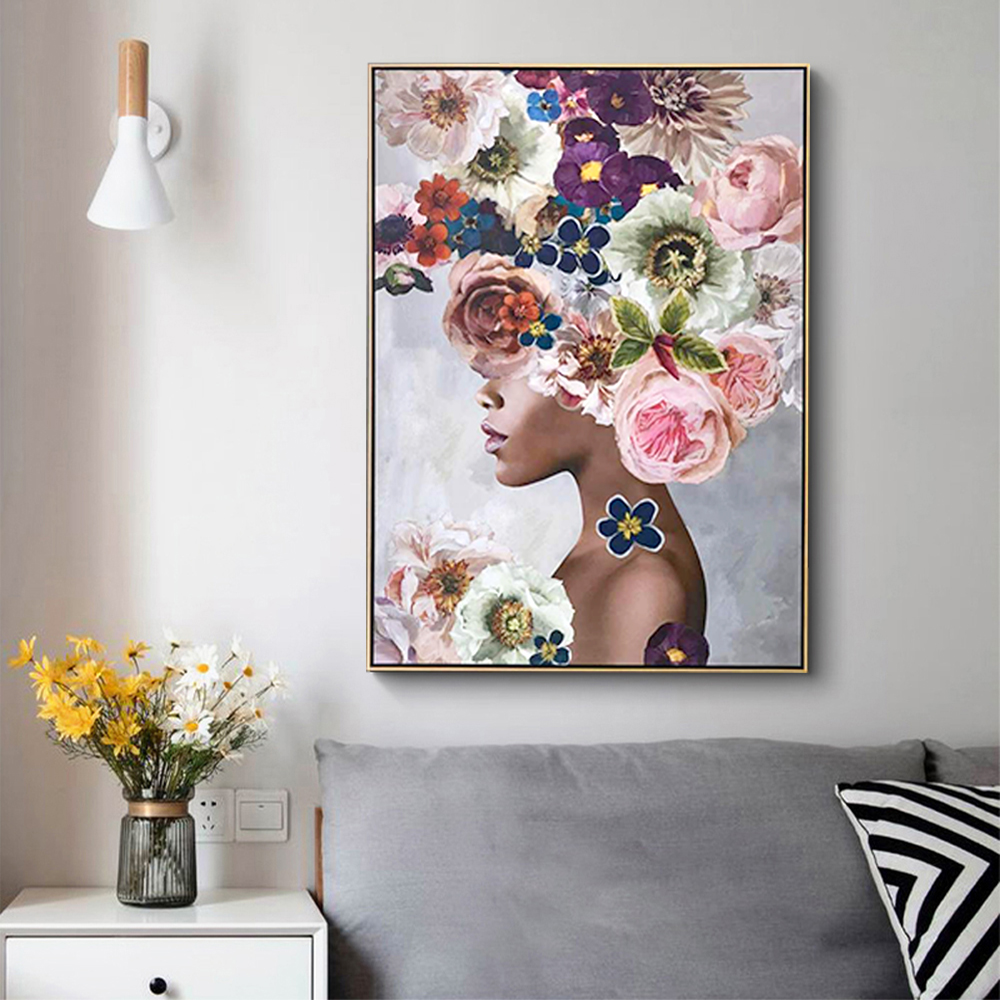 Wall Art 70x100cm Foolish in Love II Gold Frame Canvas - Image 2