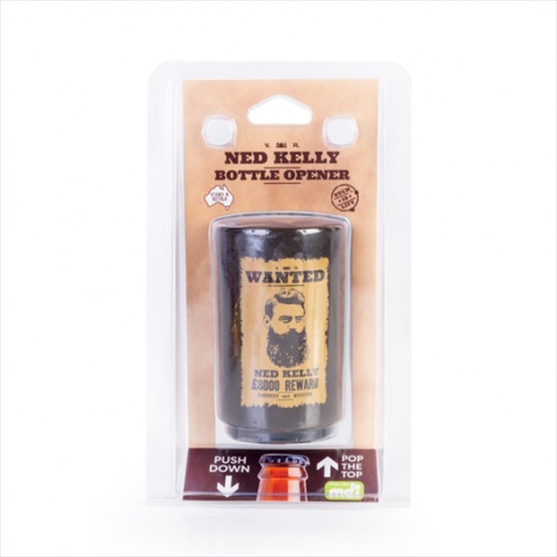 Ned Kelly Push-Down Bottle Opener