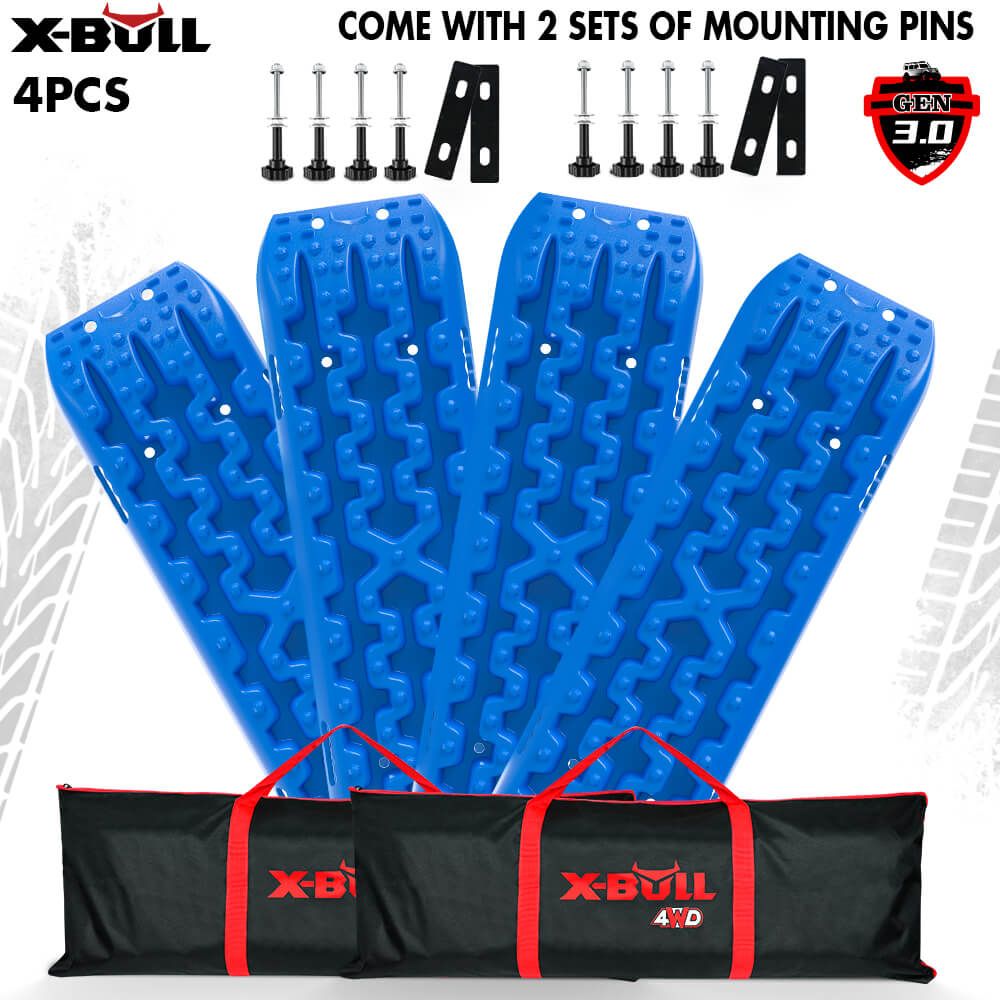 X-BULL 10T 2-Pair Recovery Tracks Boards with Pins Blue
