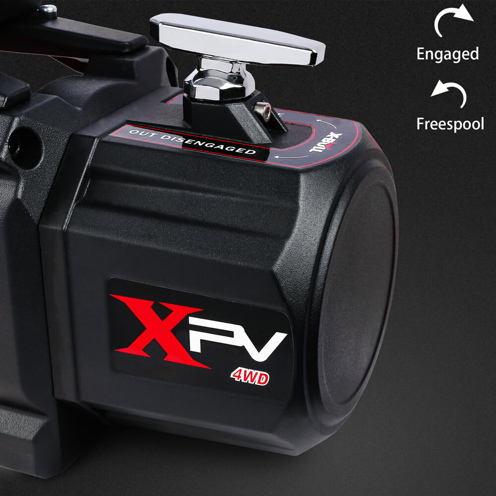 X-BULL 12V 14500LBS Electric Winch with Recovery Tracks Red - Image 10