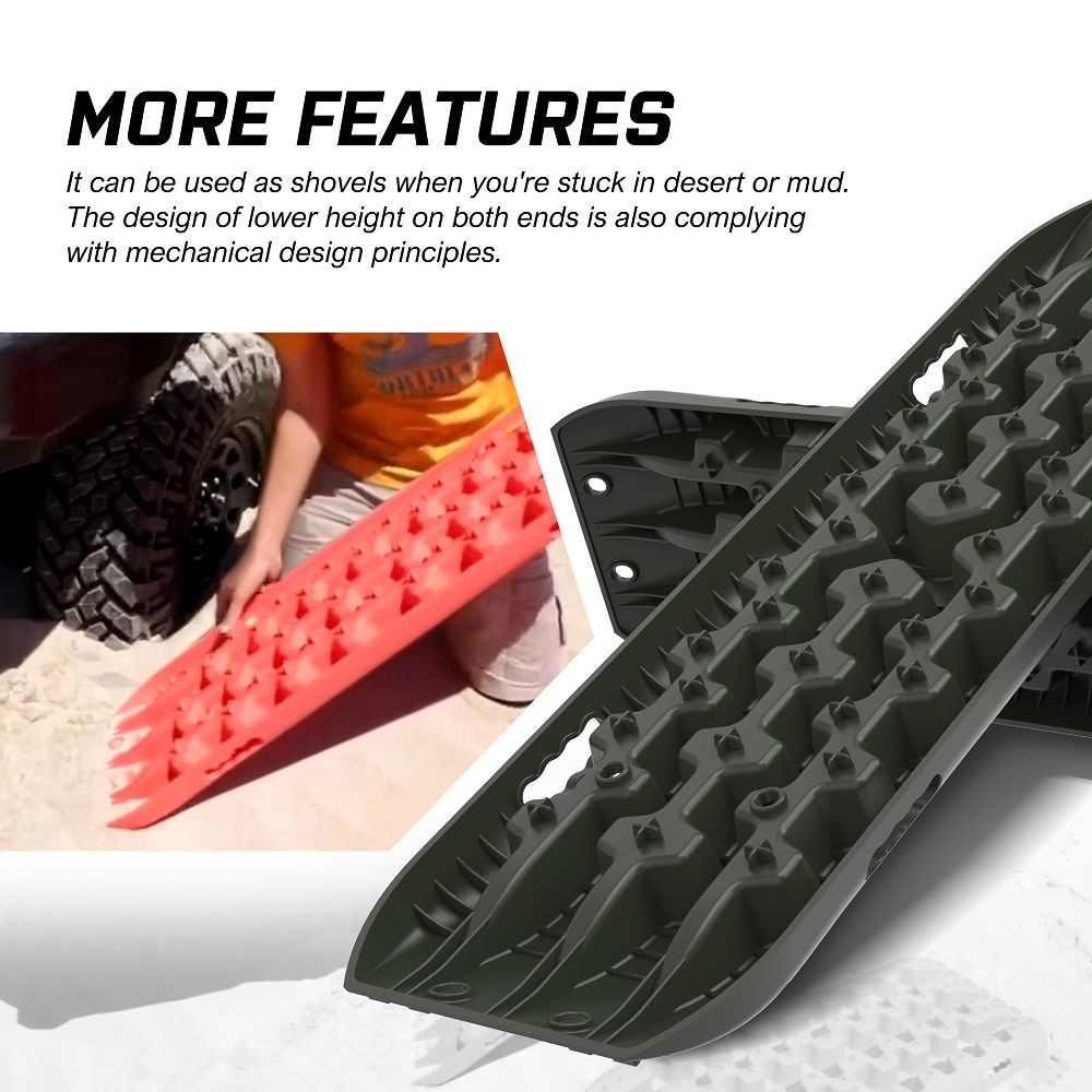 X-BULL Gen 3.0 Olive 10T Recovery Tracks Kit with Bag and Pins - Image 3