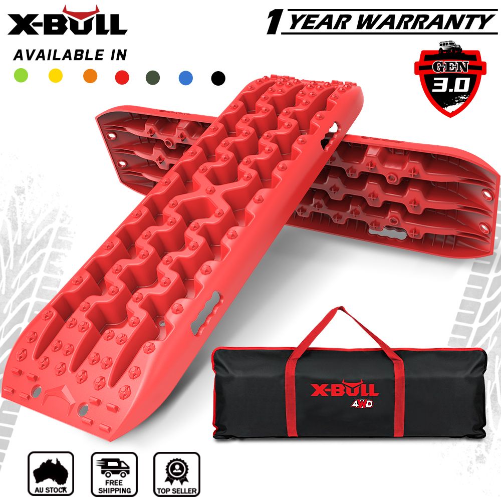 X-BULL Gen 3.0 Red 10T Recovery Tracks 2 Piece Set