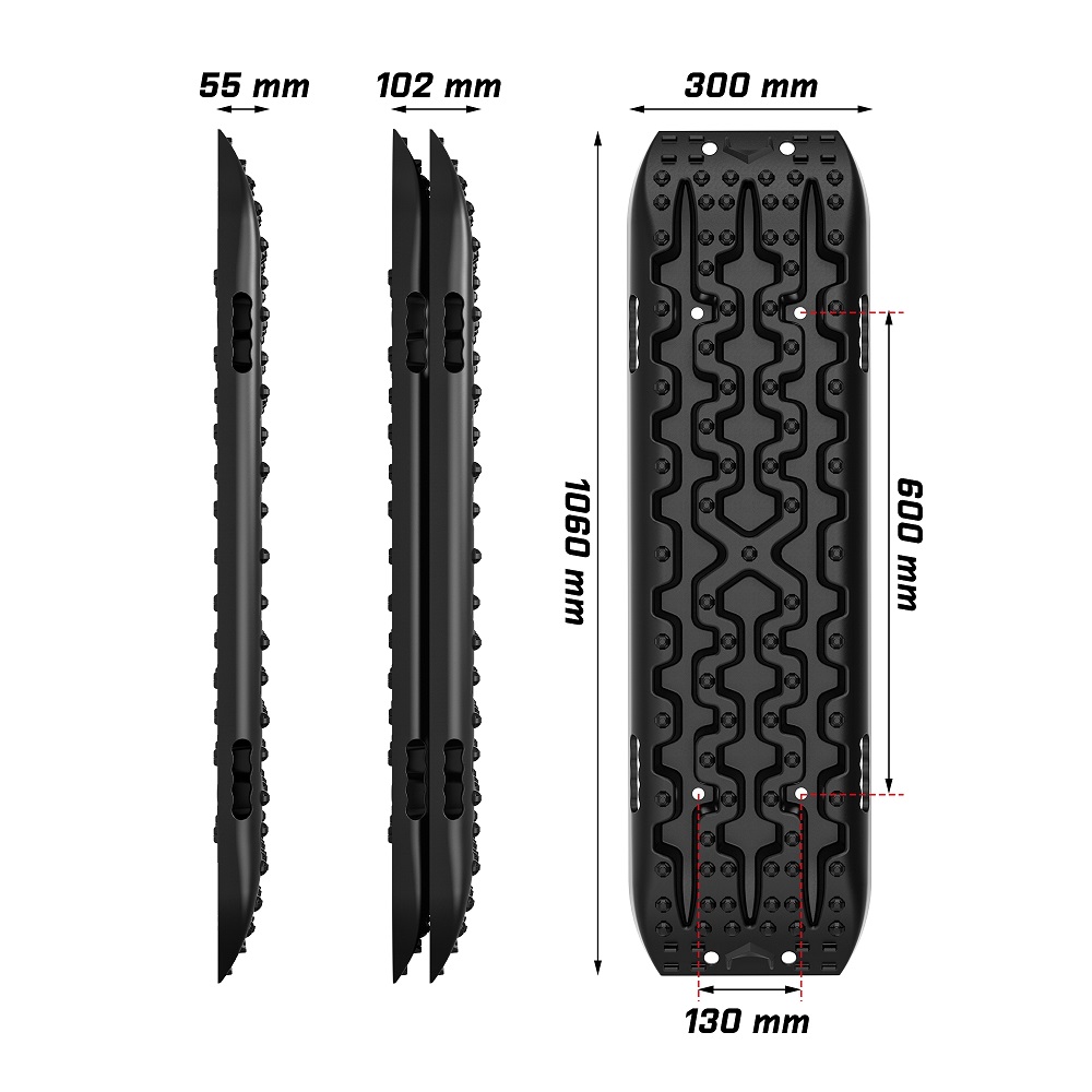X-BULL Gen 3.0 Black 10T Recovery Tracks 2-Piece Set - Image 2