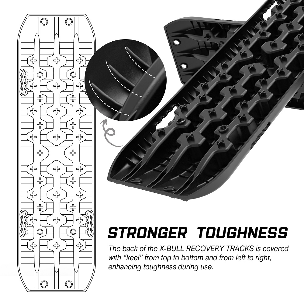 X-BULL Gen 3.0 Black 10T Recovery Tracks 2-Piece Set - Image 7