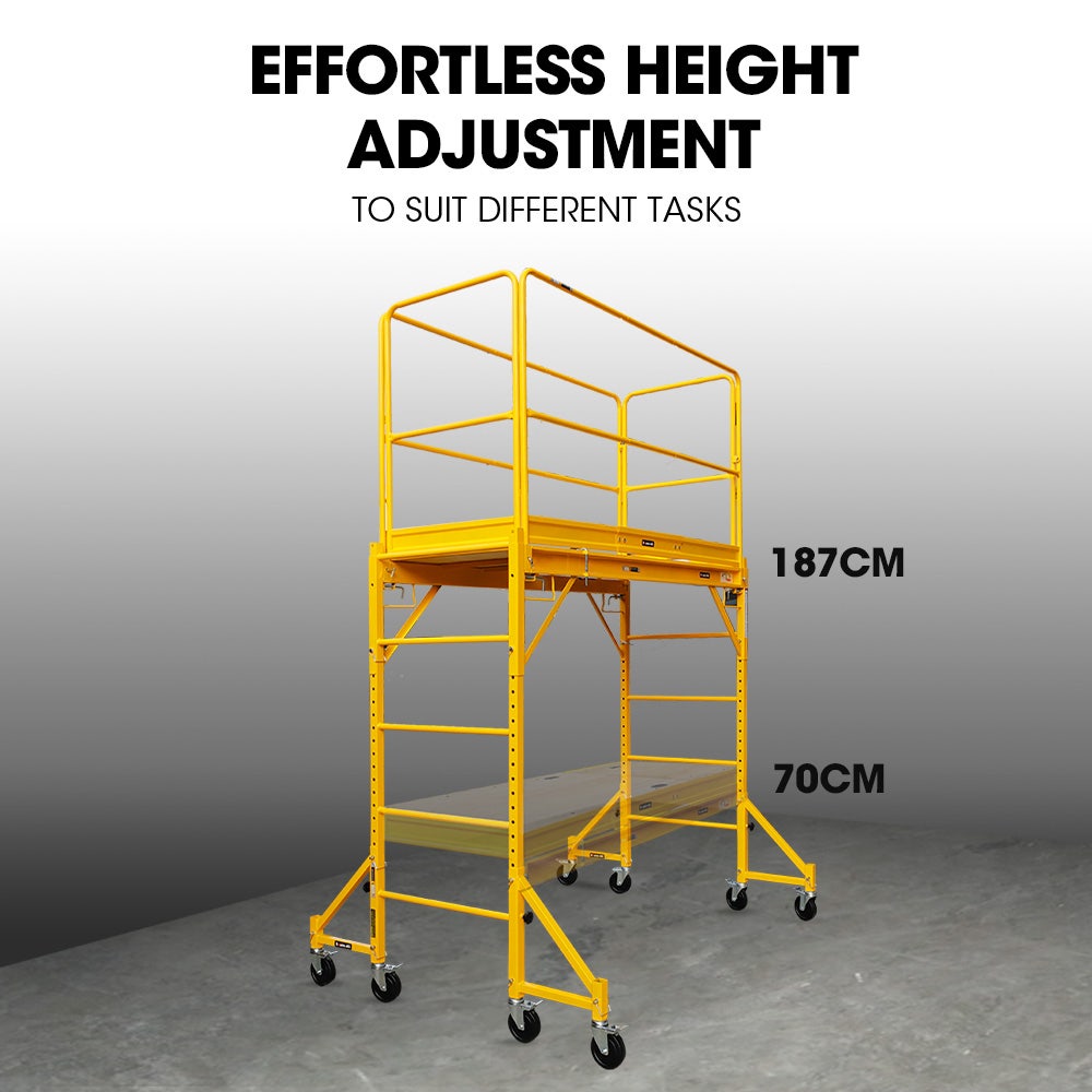 Baumr-AG Mobile Scaffold Platform with Guard Rail & Trapdoor Hatch - Image 6