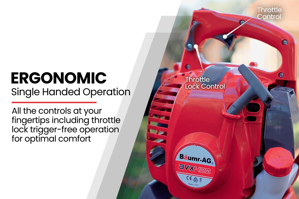 Baumr AG Petrol Leaf Blower Vacuum 4 Stroke Commercial - Image 9