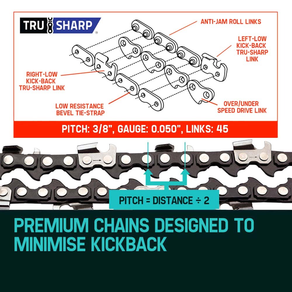 Baumr-AG 12-Inch Chainsaw Chain and Bar Replacement for Pole Saws - Image 3