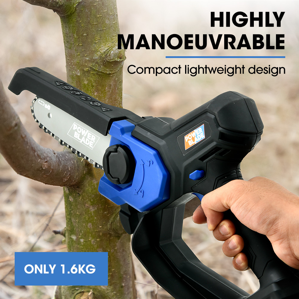 Powerblade SW6 20V Cordless Mini Chainsaw Kit with Battery - Image 4