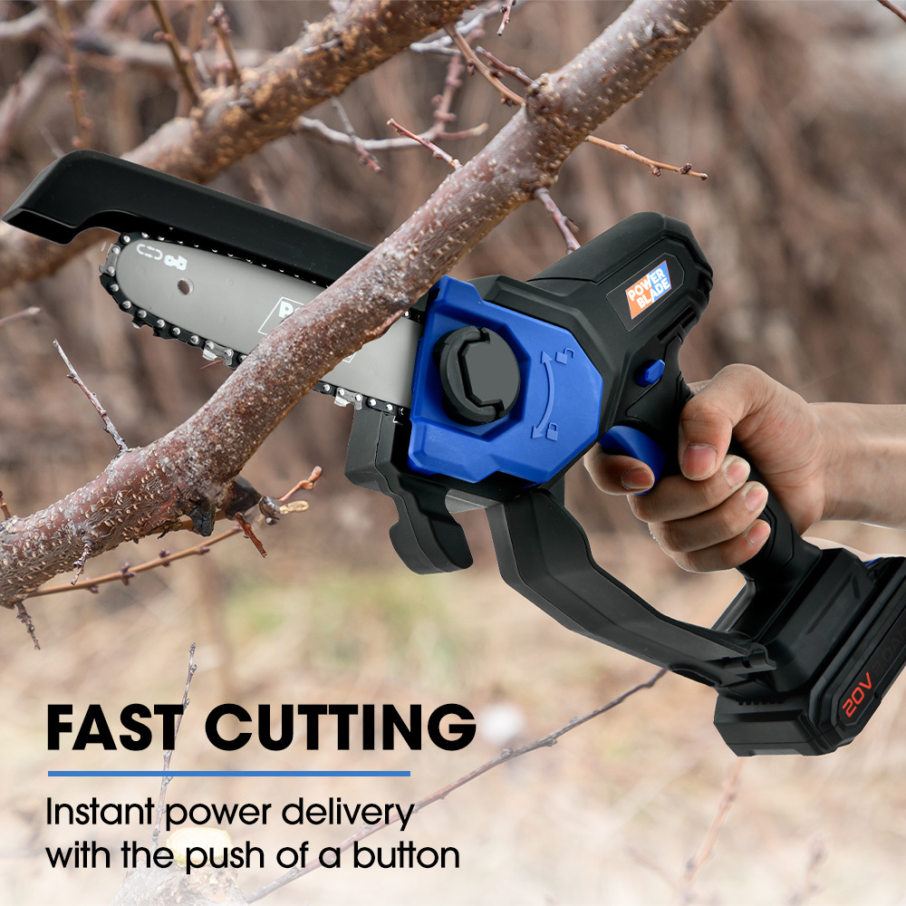 Powerblade SW6 20V Cordless Mini Chainsaw Kit with Battery - Image 6