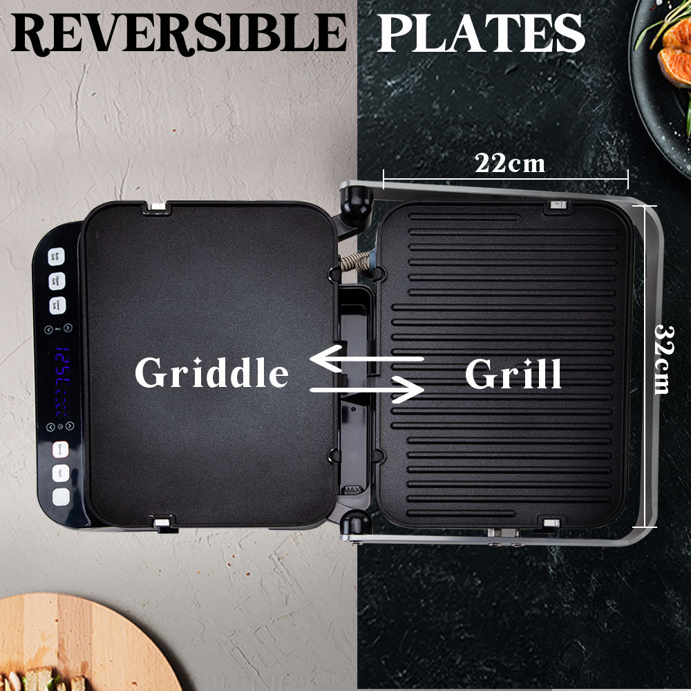 EuroChef Smart Multi Contact Grill Panini Press Maker - Image 10