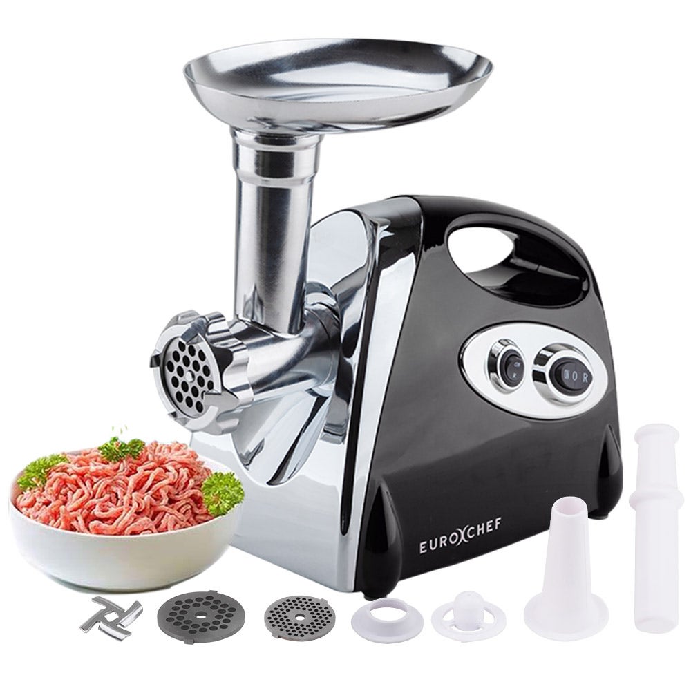 EUROCHEF Electric Meat Grinder Stainless Steel (Black)
