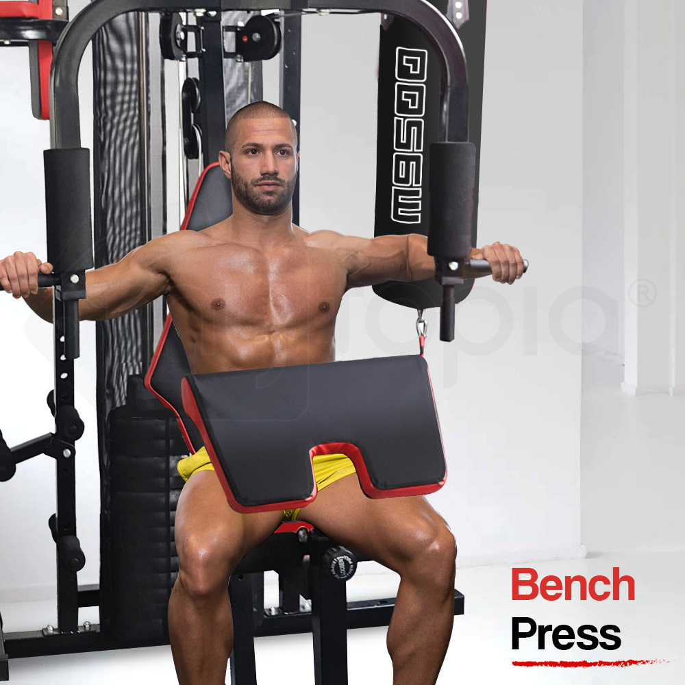 PROFLEX Home Gym Exercise Machine Fitness Equipment Weight Bench Press Set 148lbs - Image 6