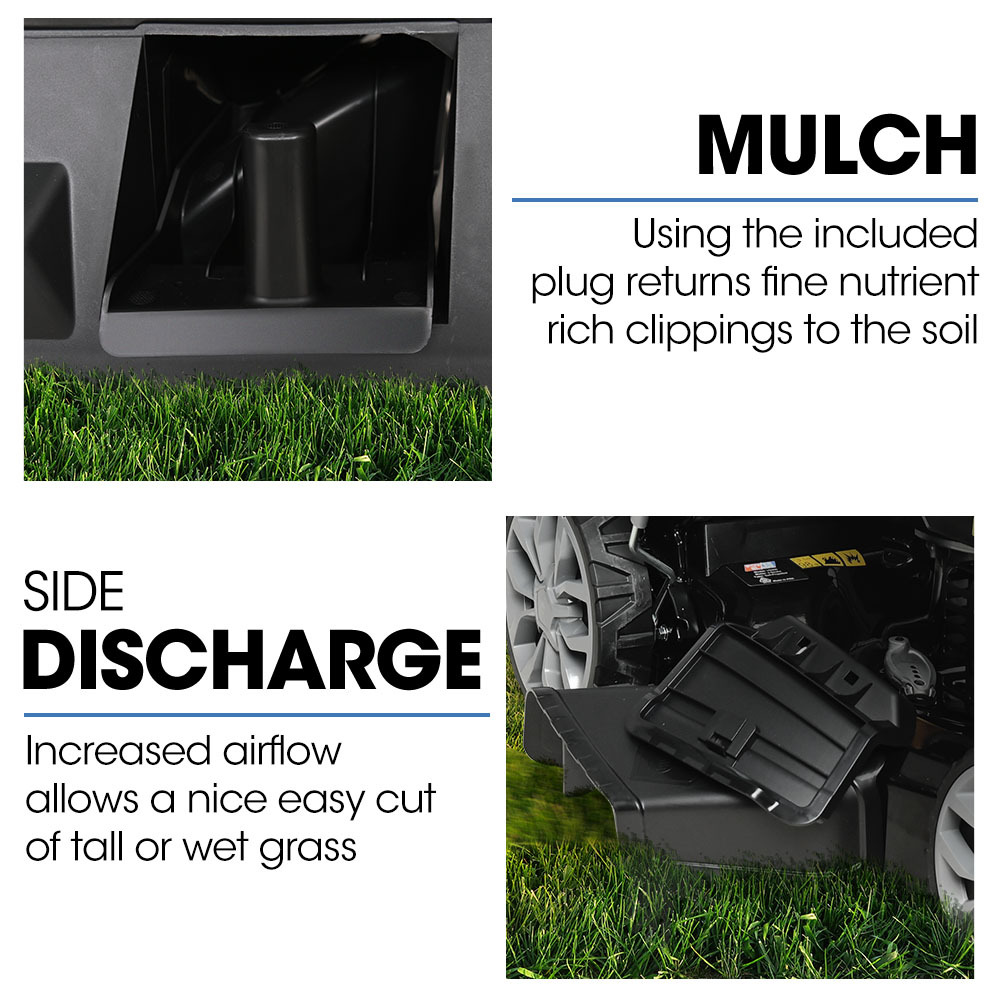 PowerBlade 20" 200cc Self-Propelled Lawn Mower, 7 Height, Steel Deck, OHV 4-Stroke Petrol - Image 9